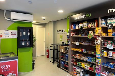 Studio para alugar com 24m², 1 quarto e sem vaga Studio para alugar com 24m², 1 quarto e sem vagaÁrea comum - Mercado 24h