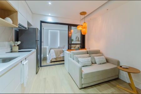 Studio à venda com 26m², 1 quarto e sem vagaSala