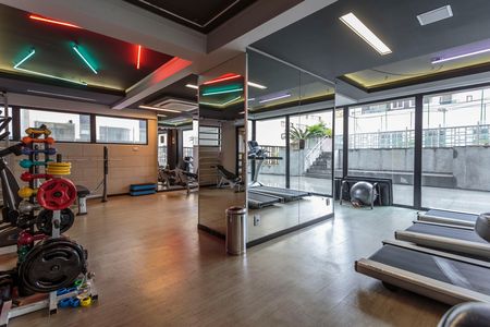 Apartamento para alugar com 46m², 2 quartos e 1 vaga Apartamento para alugar com 46m², 2 quartos e 1 vagaÁrea comum - Academia