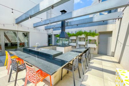 Studio para alugar com 37m², 1 quarto e sem vaga Studio para alugar com 37m², 1 quarto e sem vagaÁrea comum - Churrasqueira