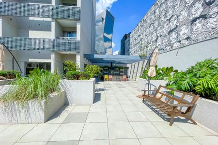 Studio para alugar com 37m², 1 quarto e sem vaga Studio para alugar com 37m², 1 quarto e sem vagaÁrea comum - Pátio
