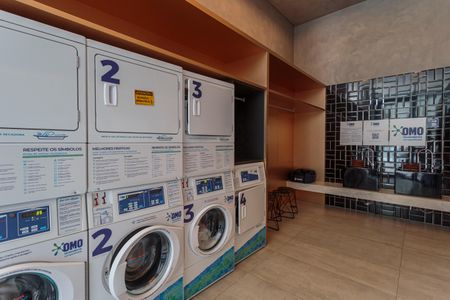 Studio para alugar com 44m², 1 quarto e 1 vagaLavanderia