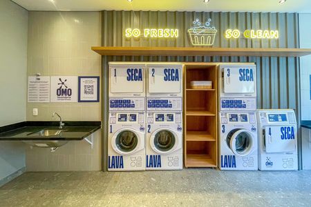 Studio para alugar com 24m², 1 quarto e sem vagaLavanderia