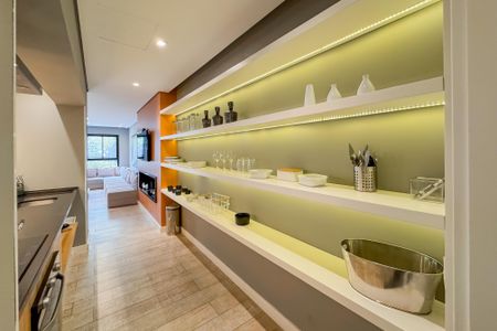 Studio à venda com 26m², 1 quarto e sem vagaÁrea comum - Salão de festas