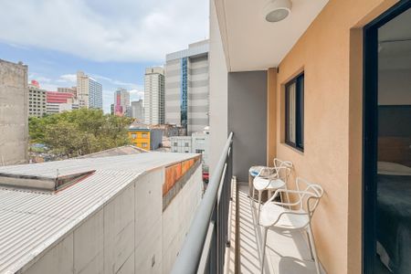 Studio à venda com 26m², 1 quarto e sem vagaVaranda