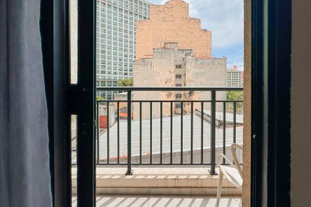 Studio à venda com 26m², 1 quarto e sem vagaVaranda