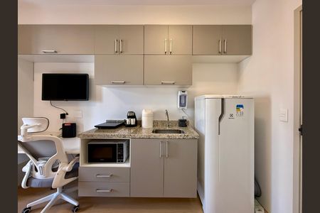 Studio para alugar com 28m², 1 quarto e sem vaga Studio para alugar com 28m², 1 quarto e sem vagaCozinha