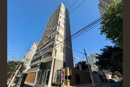 Studio para alugar com 28m², 1 quarto e sem vaga Studio para alugar com 28m², 1 quarto e sem vagaFachada