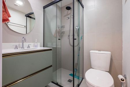 Studio para alugar com 24m², 1 quarto e sem vaga Studio para alugar com 24m², 1 quarto e sem vagaBanheiro