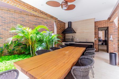 Studio para alugar com 45m², 1 quarto e 1 vagaChurrasqueira