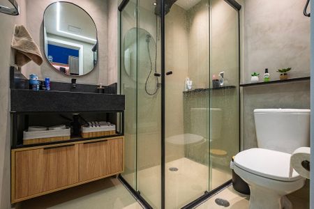 Studio à venda com 27m², 1 quarto e sem vaga Studio à venda com 27m², 1 quarto e sem vagaBanheiro