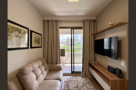 Sala  de apartamento para alugar com 1 quarto, 32m² em Campo Belo, São Paulo