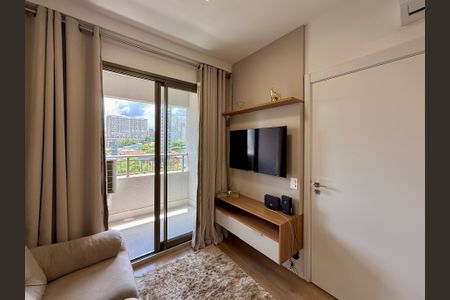 Sala  de apartamento para alugar com 1 quarto, 32m² em Campo Belo, São Paulo