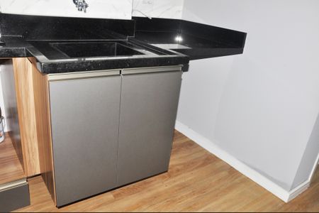 Apartamento para alugar com 40m², 2 quartos e sem vagaDetalhe - Cozinha Americana e Área de Serviço