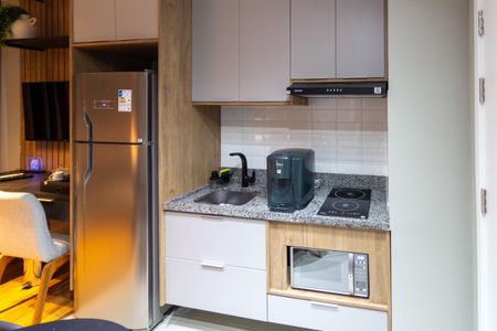 Studio à venda com 29m², 1 quarto e sem vagaCozinha
