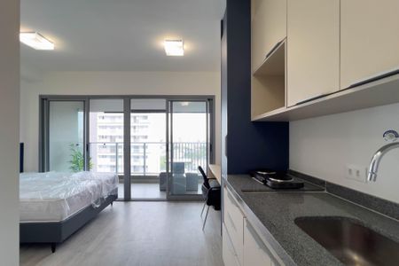Cozinha de apartamento à venda com 1 quarto, 27m² em Vila Mariana, São Paulo
