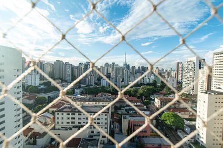 Apartamento à venda com 34m², 1 quarto e 1 vagaVista da varanda