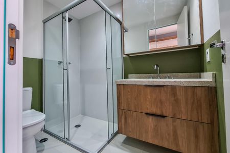 Studio para alugar com 21m², 1 quarto e sem vaga Studio para alugar com 21m², 1 quarto e sem vagaBanheiro