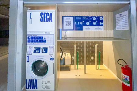 Studio para alugar com 24m², 1 quarto e sem vaga Studio para alugar com 24m², 1 quarto e sem vagaLavanderia