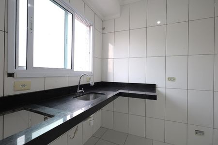 Cozinha de apartamento à venda com 2 quartos, 57m² em Vila Curuçá, Santo André