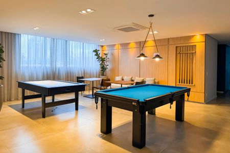 Studio à venda com 25m², 1 quarto e sem vaga Área comum - Salão de jogos