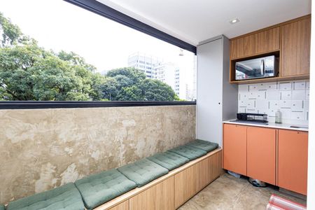 Apartamento à venda com 58m², 1 quarto e 1 vagaVaranda