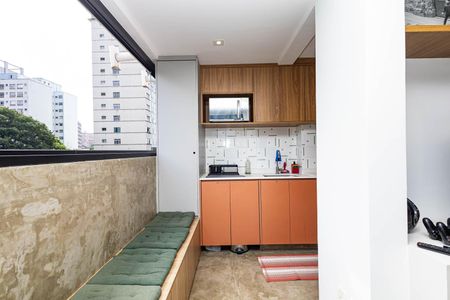 Apartamento à venda com 58m², 1 quarto e 1 vagaVaranda