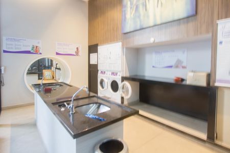 Studio para alugar com 32m², 1 quarto e 1 vagaLavanderia