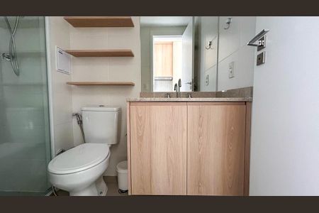 Studio para alugar com 25m², 1 quarto e sem vaga Studio para alugar com 25m², 1 quarto e sem vagaBanheiro