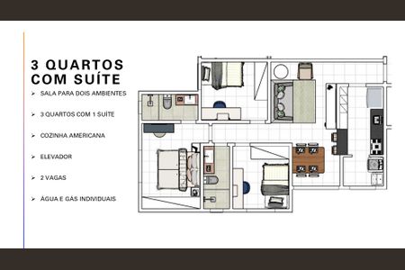 Apartamento à venda com 147m², 3 quartos e 2 vagas