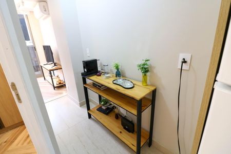 Cozinha de apartamento para alugar com 1 quarto, 31m² em Santo Amaro, São Paulo