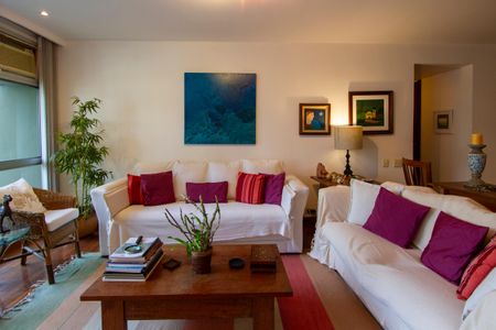 Sala de apartamento à venda com 4 quartos, 166m² em São Conrado, Rio de Janeiro