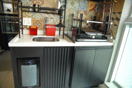 Apartamento à venda com 96m², 3 quartos e 2 vagasVaranda Gourmet - Detalhe