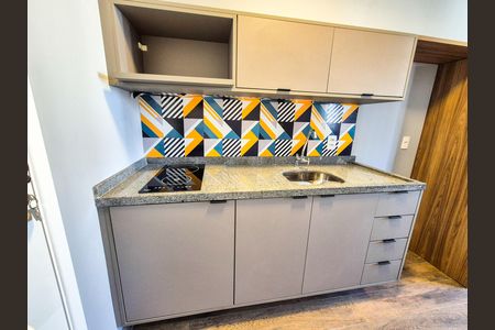 Cozinha de apartamento à venda com 1 quarto, 26m² em Higienópolis, São Paulo