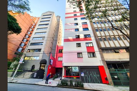 Fachada do Prédio  de apartamento para alugar com 1 quarto, 26m² em Higienópolis, São Paulo