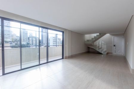 Sala de apartamento à venda com 4 quartos, 214m² em Sion, Belo Horizonte