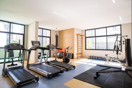 Apartamento à venda com 45m², 1 quarto e 1 vaga Apartamento à venda com 45m², 1 quarto e 1 vagaÁrea comum - Academia