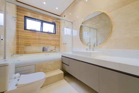 Casa de condomínio para alugar com 664m², 3 quartos e 4 vagasBanheiro da Suíte