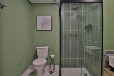 Studio para alugar com 21m², 1 quarto e sem vaga Studio para alugar com 21m², 1 quarto e sem vagaBanheiro