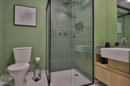 Studio para alugar com 21m², 1 quarto e sem vaga Studio para alugar com 21m², 1 quarto e sem vagaBanheiro