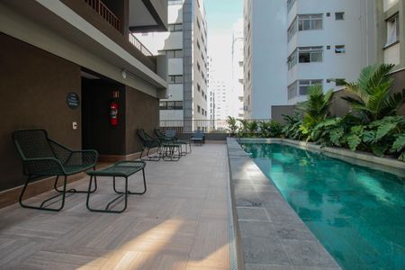 Studio para alugar com 21m², 1 quarto e sem vaga Studio para alugar com 21m², 1 quarto e sem vagaPiscina