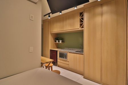 Studio para alugar com 21m², 1 quarto e sem vaga Studio para alugar com 21m², 1 quarto e sem vagaSala/Quarto