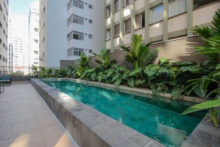 Studio para alugar com 21m², 1 quarto e sem vaga Studio para alugar com 21m², 1 quarto e sem vagaPiscina