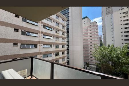 Apartamento para alugar com 58m², 1 quarto e 1 vagaSacada da suite 