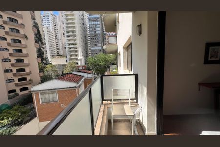 Apartamento para alugar com 58m², 1 quarto e 1 vagaSacada da suite 