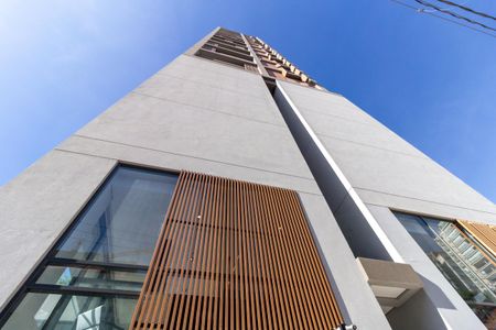 Studio para alugar com 28m², 1 quarto e sem vaga Studio para alugar com 28m², 1 quarto e sem vagaFachada