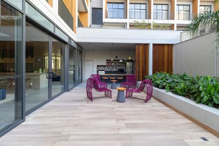 Studio para alugar com 28m², 1 quarto e sem vaga Studio para alugar com 28m², 1 quarto e sem vagaÁrea comum - Churrasqueira