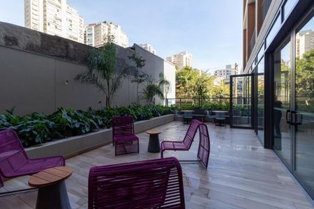 Studio para alugar com 28m², 1 quarto e sem vaga Studio para alugar com 28m², 1 quarto e sem vagaÁrea comum - Churrasqueira