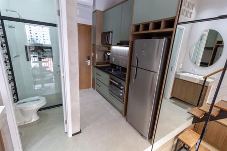 Studio para alugar com 28m², 1 quarto e sem vaga Studio para alugar com 28m², 1 quarto e sem vagaCozinha