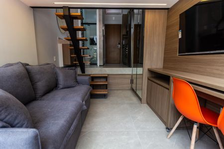 Studio para alugar com 28m², 1 quarto e sem vaga Studio para alugar com 28m², 1 quarto e sem vagaStúdio Sala